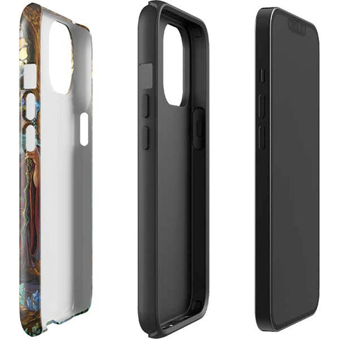 Ed Beard Jr. Dragon and Wizard Playing Chess iPhone 14 Plus Impact Case