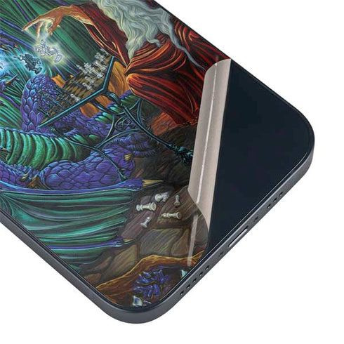 Ed Beard Jr. Dragon and Wizard Playing Chess iPhone 14 Plus Skin
