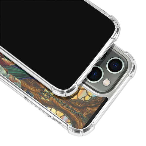 Dragon and Wizard Playing Chess by Ed Beard Jr iPhone 15 Pro Clear Case