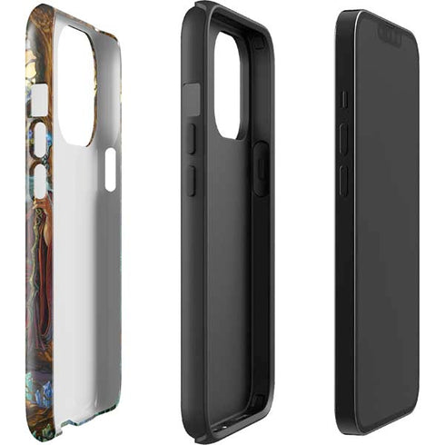 Dragon and Wizard Playing Chess by Ed Beard Jr iPhone 15 Pro Impact Case