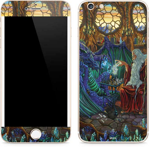 Ed Beard Jr. Dragon and Wizard Playing Chess iPhone 6/6s Plus Skin