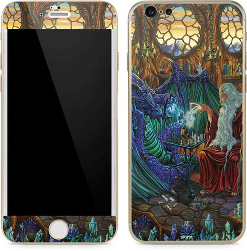 Ed Beard Jr. Dragon and Wizard Playing Chess iPhone 6/6s Skin
