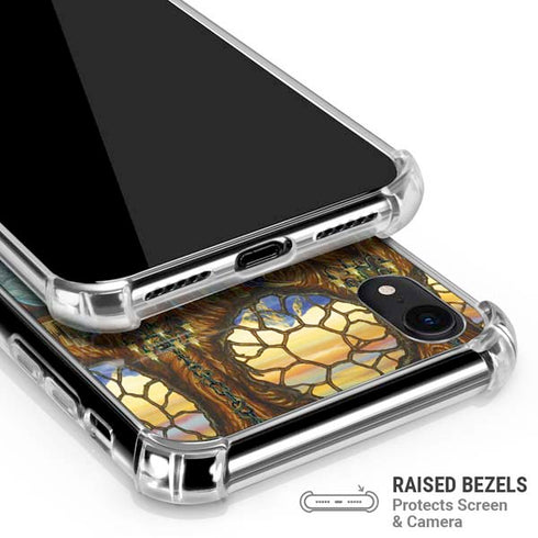 Dragon and Wizard Playing Chess by Ed Beard Jr iPhone XR Clear Case