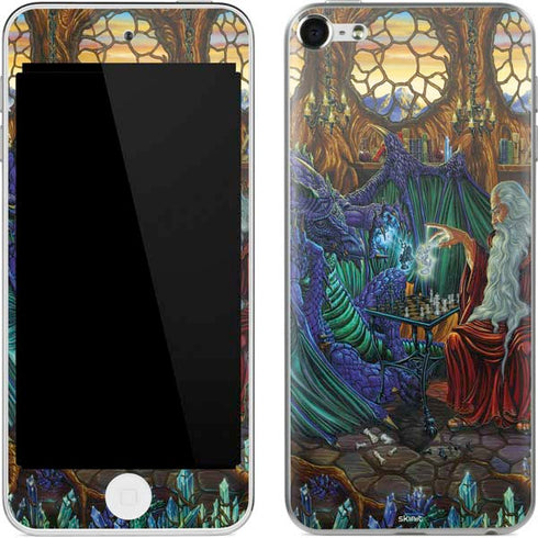 Ed Beard Jr. Dragon and Wizard Playing Chess Apple iPod Skin