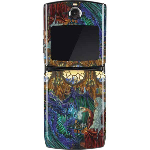Ed Beard Jr. Dragon and Wizard Playing Chess Motorola RAZR Skin