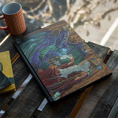Ed Beard Jr. Dragon and Wizard Playing Chess MSI GS65 Stealth Laptop Skin