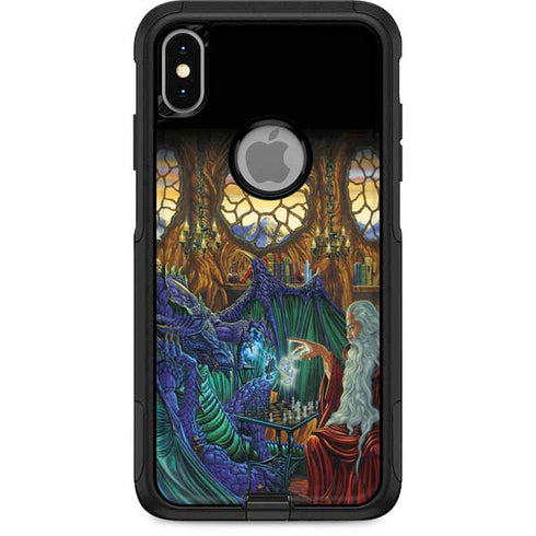 Ed Beard Jr. Dragon and Wizard Playing Chess Otterbox Commuter iPhone Skin