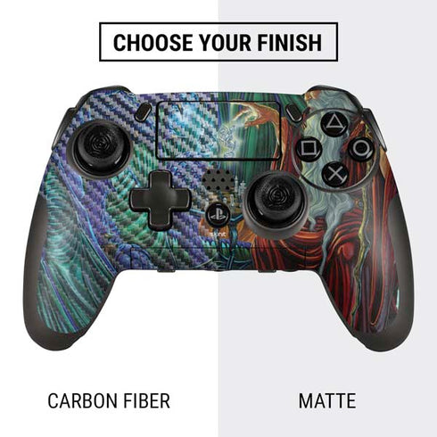 Ed Beard Jr. Dragon and Wizard Playing Chess PlayStation Scuf Vantage 2 Controller Skin