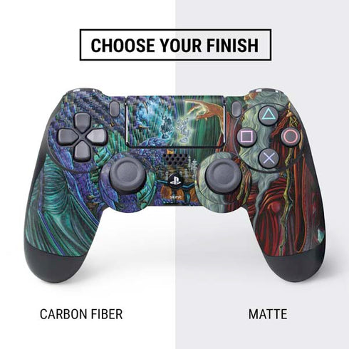 Ed Beard Jr. Dragon and Wizard Playing Chess PS4 Controller Skin