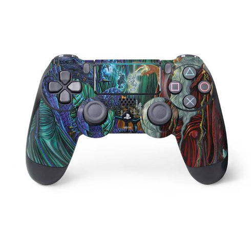 Ed Beard Jr. Dragon and Wizard Playing Chess PS4 Pro/Slim Controller Skin