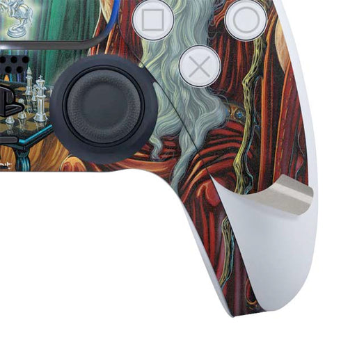 Dragon and Wizard Playing Chess by Ed Beard Jr PS5 Slim Digital Edition Bundle Skin