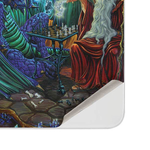 Ed Beard Jr. Dragon and Wizard Playing Chess Surface Duo Skin