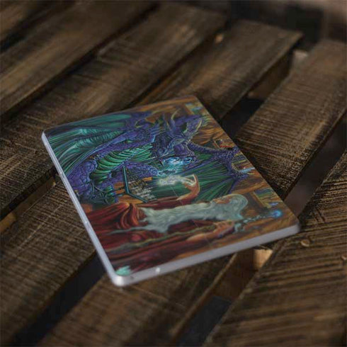 Ed Beard Jr. Dragon and Wizard Playing Chess Surface Go Skin