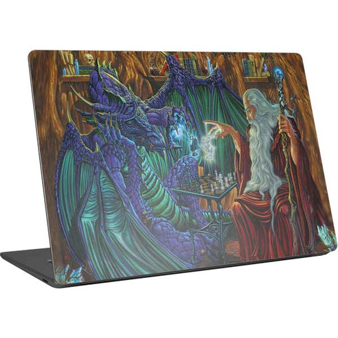 Ed Beard Jr. Dragon and Wizard Playing Chess Surface Laptop 4 15in Skin