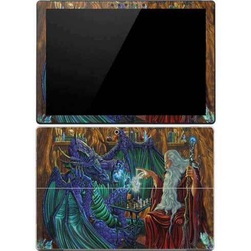 Ed Beard Jr. Dragon and Wizard Playing Chess Surface Pro 4 Skin