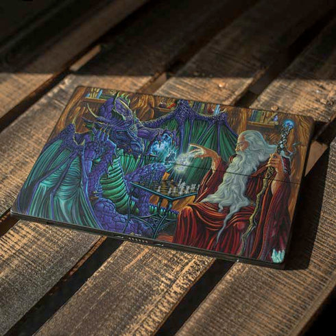 Ed Beard Jr. Dragon and Wizard Playing Chess Surface Pro 7 Skin