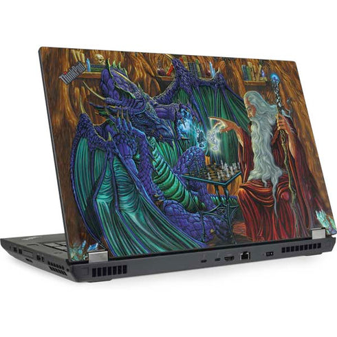 Ed Beard Jr. Dragon and Wizard Playing Chess Lenovo ThinkPad Skin