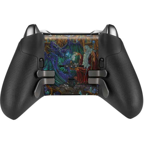 Ed Beard Jr. Dragon and Wizard Playing Chess Xbox Elite Wireless Controller Series 2 Skin