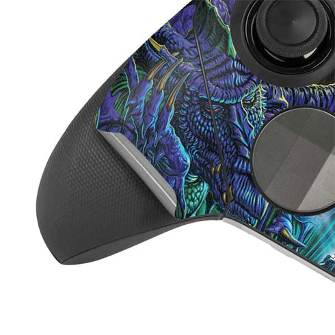 Ed Beard Jr. Dragon and Wizard Playing Chess Xbox Elite Wireless Controller Series 2 Skin