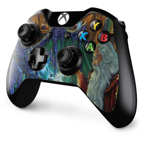Ed Beard Jr. Dragon and Wizard Playing Chess Xbox One Controller Skin