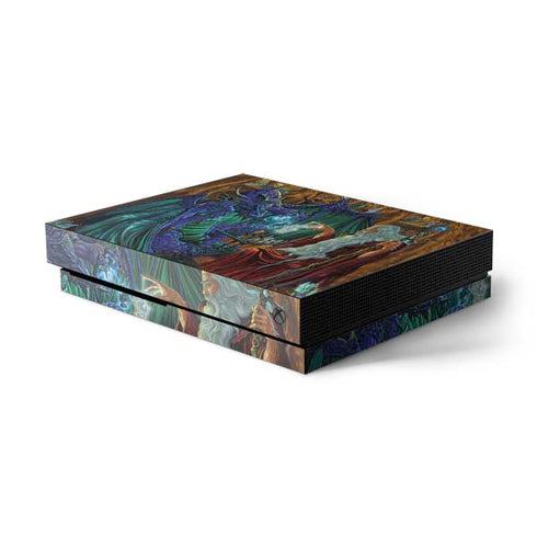 Ed Beard Jr. Dragon and Wizard Playing Chess Xbox One X Console Skin