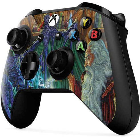 Ed Beard Jr. Dragon and Wizard Playing Chess Xbox One X Controller Skin