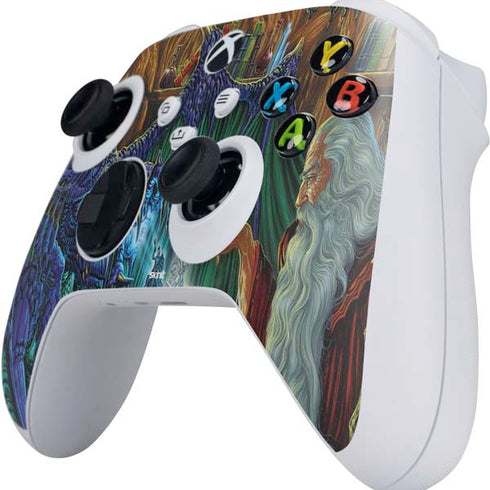 Ed Beard Jr. Dragon and Wizard Playing Chess Xbox Series S Controller Skin