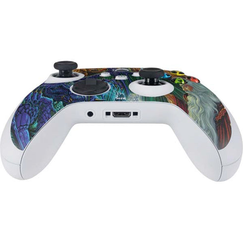 Ed Beard Jr. Dragon and Wizard Playing Chess Xbox Series S Controller Skin