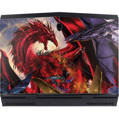 Dragon Battle by Ruth Thompson Dell Alienware Skin