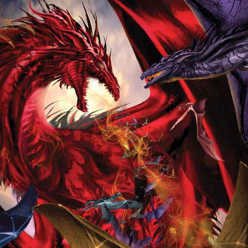 Dragon Battle by Ruth Thompson Dell Alienware Skin