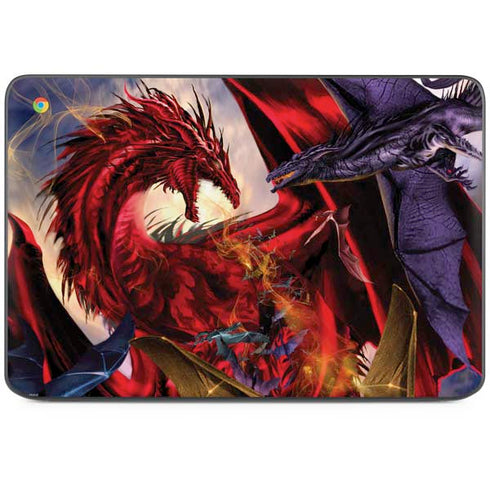 Dragon Battle by Ruth Thompson HP Chromebook Skin