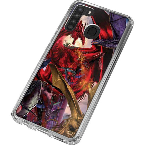 Ruth Thompson Dragon Battle Galaxy A21 Clear Case