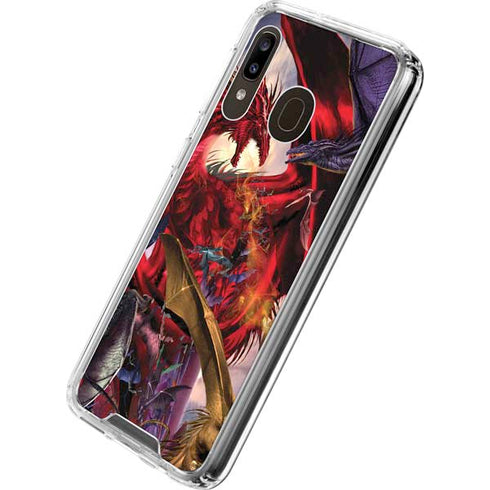 Ruth Thompson Dragon Battle Galaxy A30 Clear Case