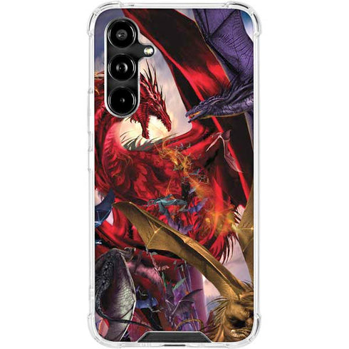 Dragon Battle by Ruth Thompson Galaxy A54 5G Clear Case