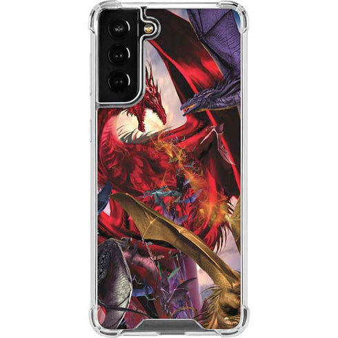 Ruth Thompson Dragon Battle Galaxy S21 FE Clear Case