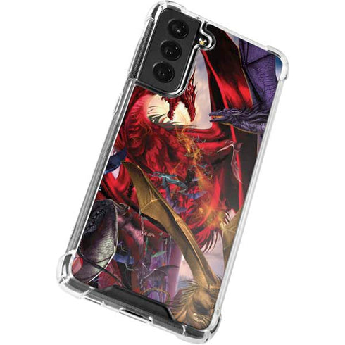 Ruth Thompson Dragon Battle Galaxy S21 FE Clear Case