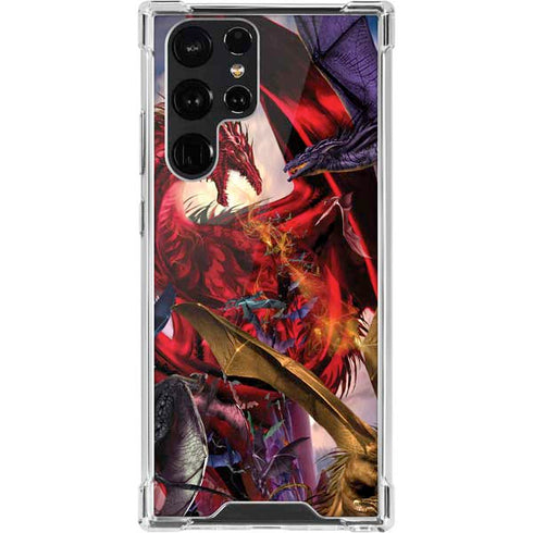 Ruth Thompson Dragon Battle Galaxy S22 Ultra Clear Case