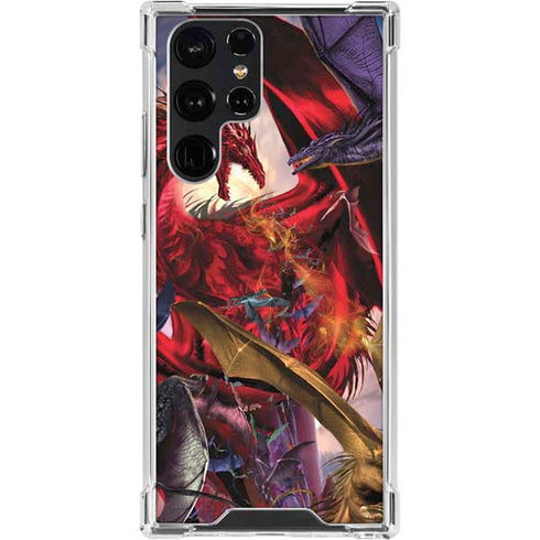 Dragon Battle by Ruth Thompson Galaxy S24 Ultra Clear Case