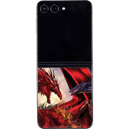 Dragon Battle by Ruth Thompson Galaxy Z Flip5 5G Skin