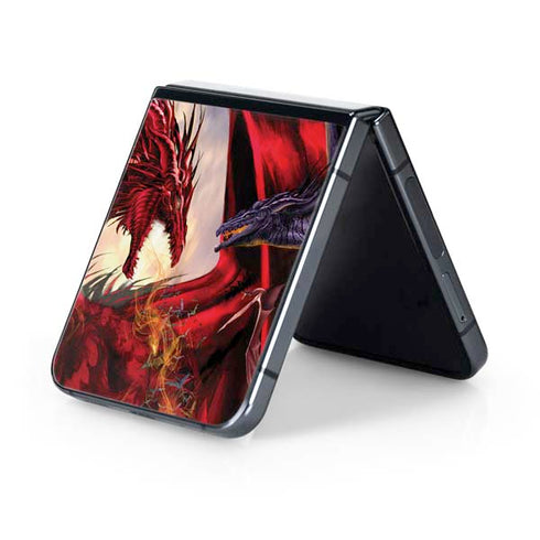 Dragon Battle by Ruth Thompson Galaxy Z Flip5 5G Skin