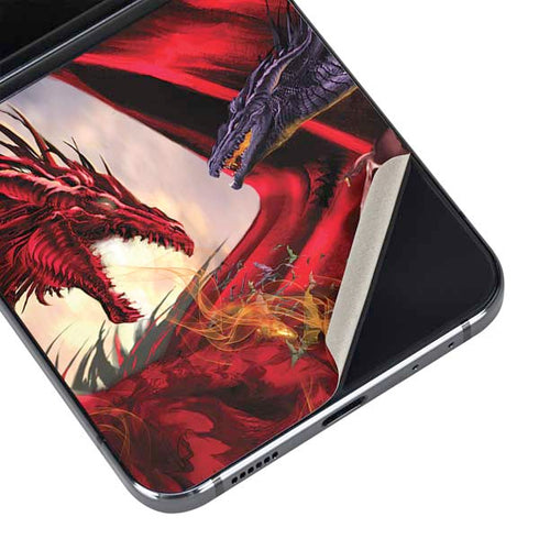 Dragon Battle by Ruth Thompson Galaxy Z Flip5 5G Skin