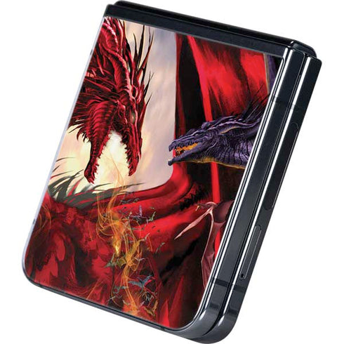Dragon Battle by Ruth Thompson Galaxy Z Flip5 5G Skin