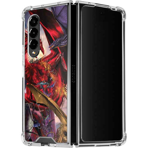 Ruth Thompson Dragon Battle Galaxy Z Fold4 5G Clear Case