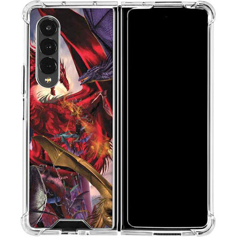 Ruth Thompson Dragon Battle Galaxy Z Fold4 5G Clear Case