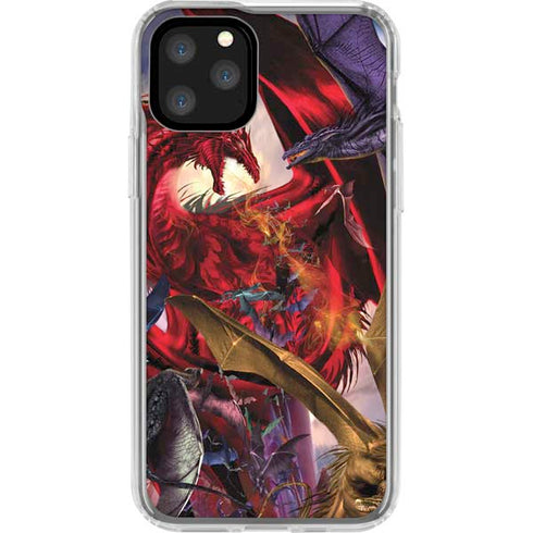 Dragon Battle by Ruth Thompson iPhone 11 Pro Clear Case