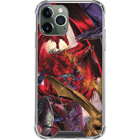 Dragon Battle by Ruth Thompson iPhone 11 Pro Max Clear Case