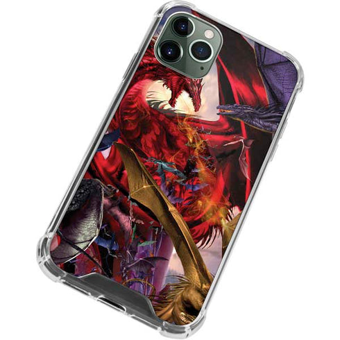 Dragon Battle by Ruth Thompson iPhone 11 Pro Max Clear Case