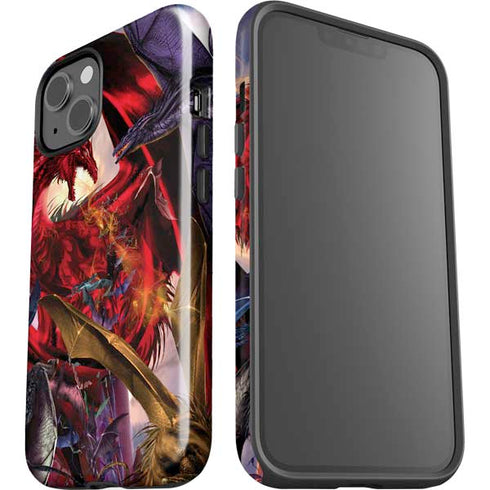 Dragon Battle by Ruth Thompson iPhone 15 Plus Impact Case