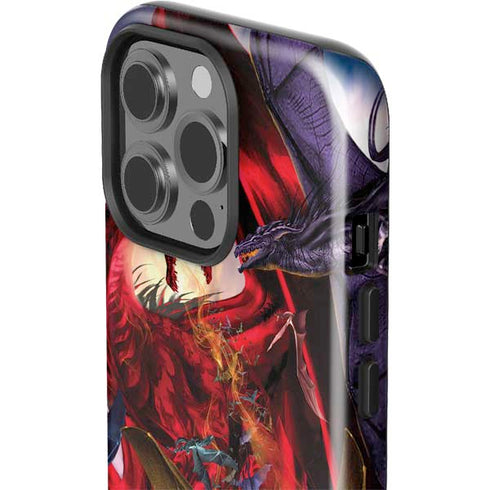 Dragon Battle by Ruth Thompson iPhone 15 Pro Impact Case