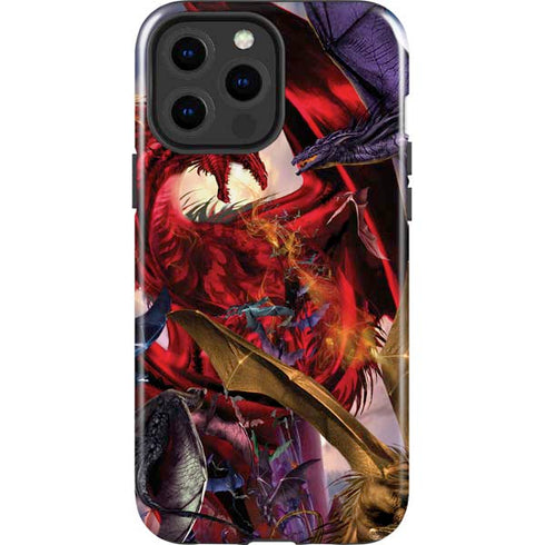 Dragon Battle by Ruth Thompson iPhone 15 Pro Max Impact Case